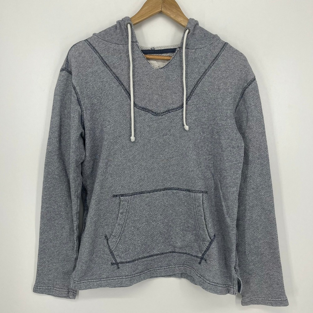 Aeropostale Womens Hoodie Marled Blue French Terry Sweatshirt Small